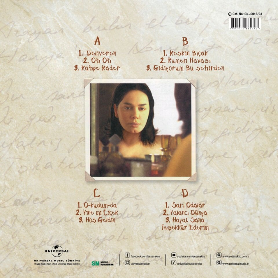 SEZEN AKSU - DELİVEREN (2000) - 2LP 180GR 2025 EDİSYON SIFIR PLAK