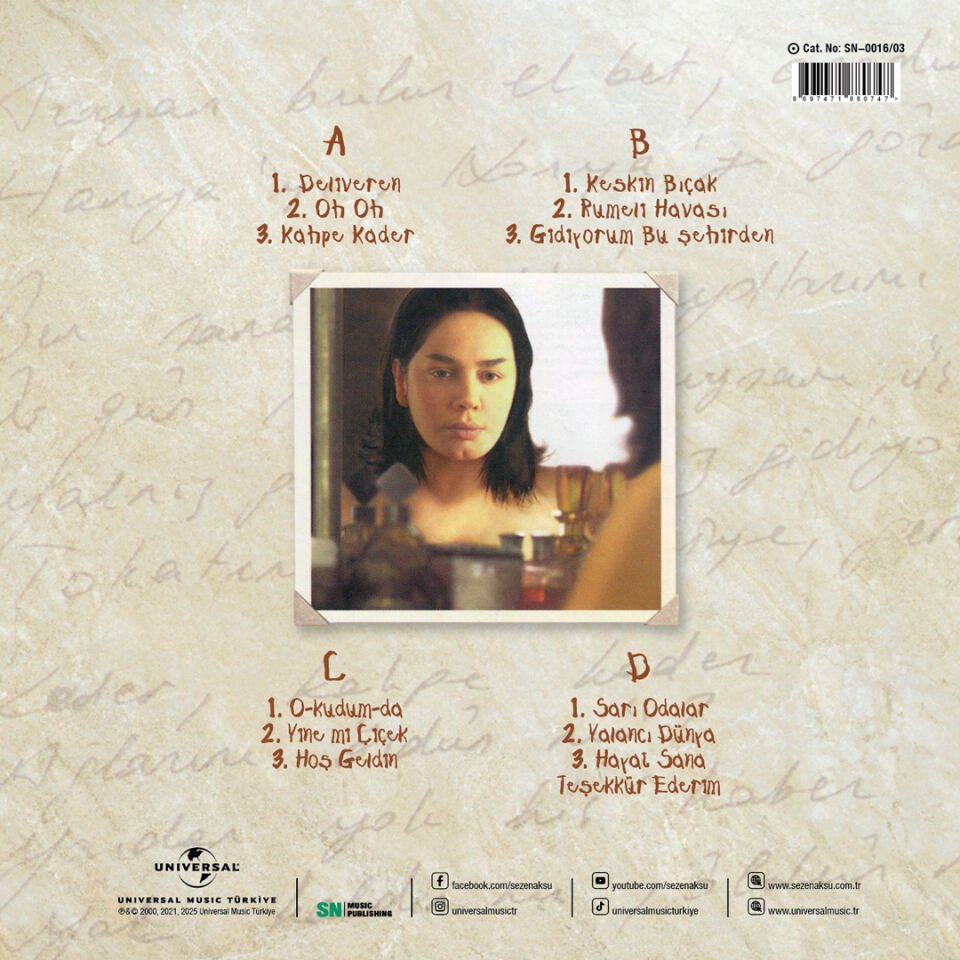 SEZEN AKSU - DELİVEREN (2000) - 2LP 180GR 2025 EDİSYON SIFIR PLAK