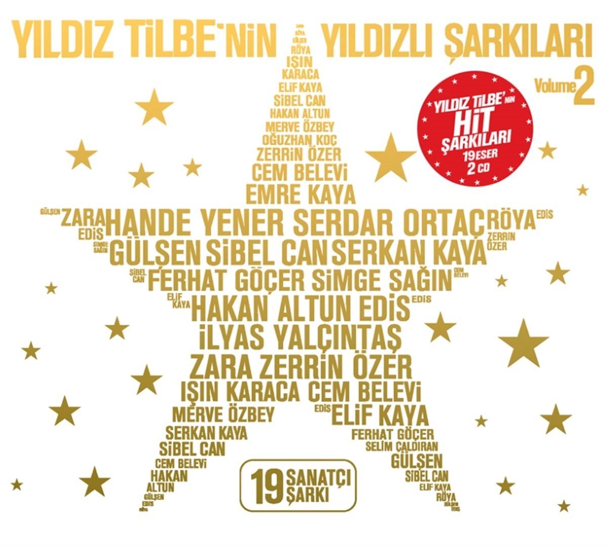 ÇEŞİTLİ SANATÇILAR - YILDIZ TİLBE'NİN YILDIZLI ŞARKILARI VOL 2 - 2CD DIGIPACK 2.EL