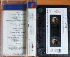 J.S. BACH / BRANDENBURGISCHE KONZERTE 1-3, FLUTE SONATA NO.1 (1988) - KASET MMY 2.EL