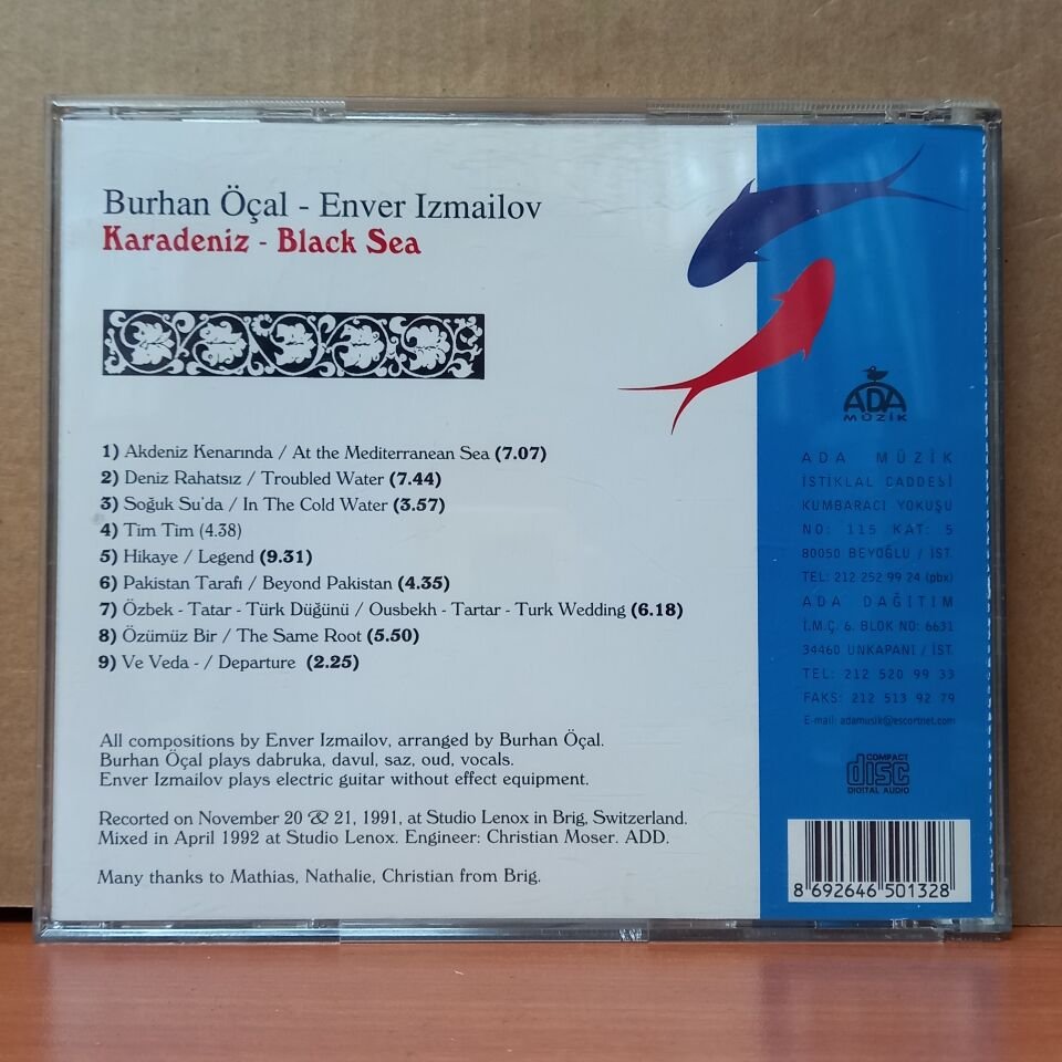 BURHAN ÖÇAL & ENVER IZMAILOV - KARADENİZ - CD 2.EL