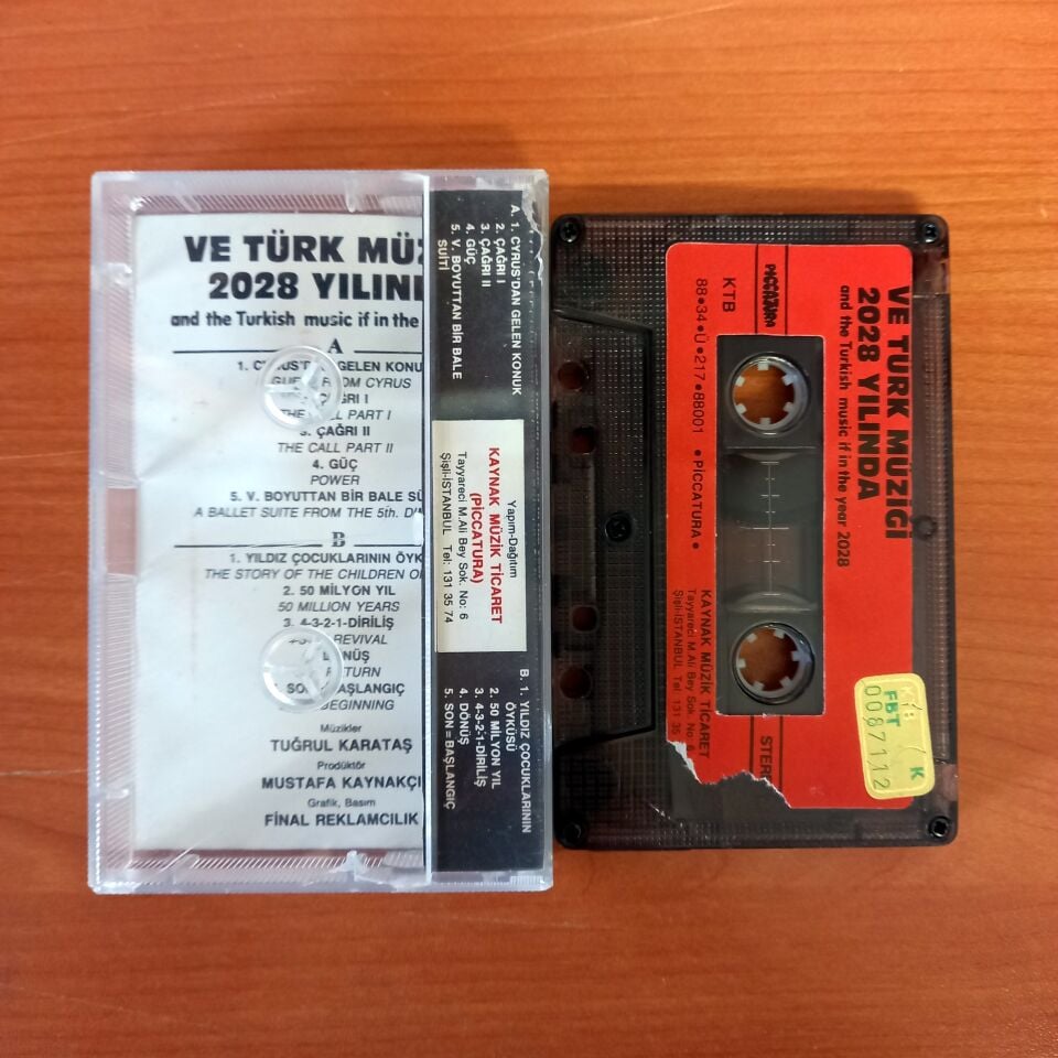 VE TÜRK MÜZİĞİ 2028 YILINDA (1988) TUĞRUL KARATAŞ PICCATURA - KASET 2.EL