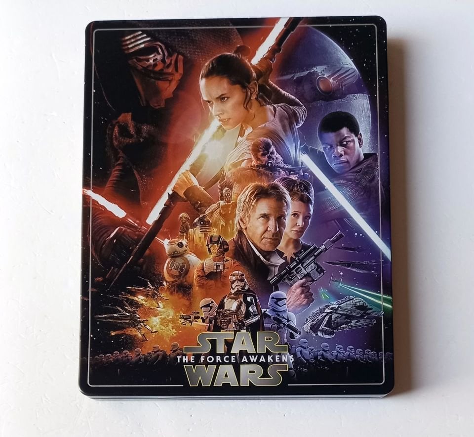 STAR WARS: EPISODE VII THE FORCE AWAKENS - DAISY RIDLEY, JOHN BOYEGA, OSCAR ISAACS  - YÖN.: J. J. ABRAMS - 3BLU-RAY 4K STEELBOOK METAL KUTU 2.EL TR ALTYAZI YOKTUR