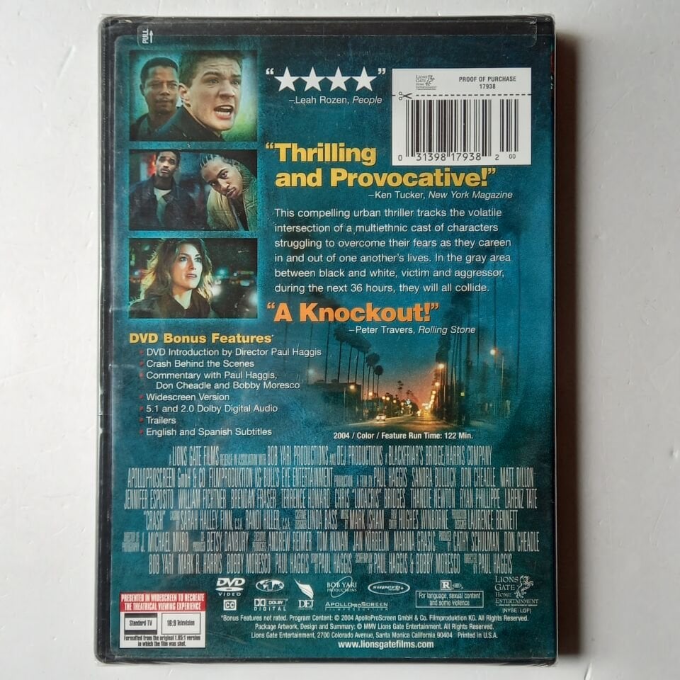 CRASH - SANDRA BULLOCK, DON CHEADLE - DVD AMBALAJINDA SIFIR 1.BÖLGE