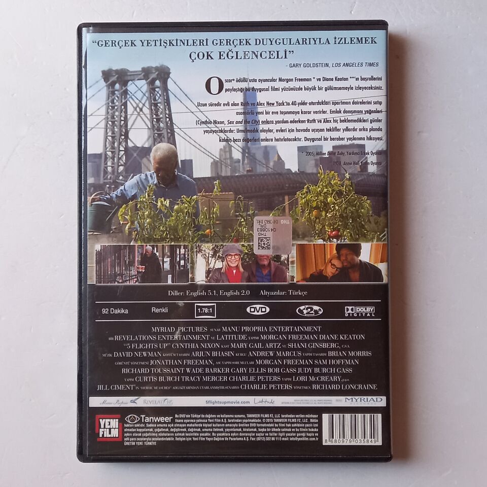5 KAT YUKARI / 5 FLIGHTS UP - MORGAN FREEMAN, DIANE KEATON - DVD 2.EL