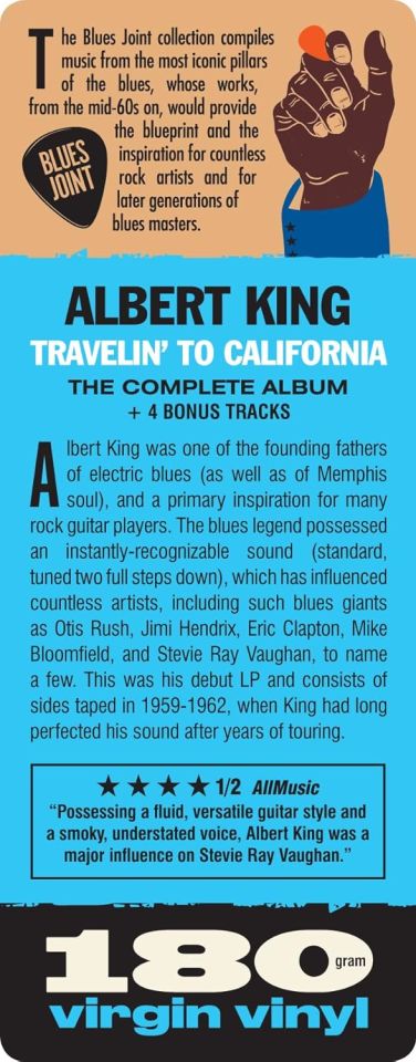 ALBERT KING - TRAVELIN' TO CALIFORNIA (ORIGINALLY RELEASED AS ''THE BIG BLUES'' IN 1963) - LP 180GR 2023 EDITION SIFIR PLAK