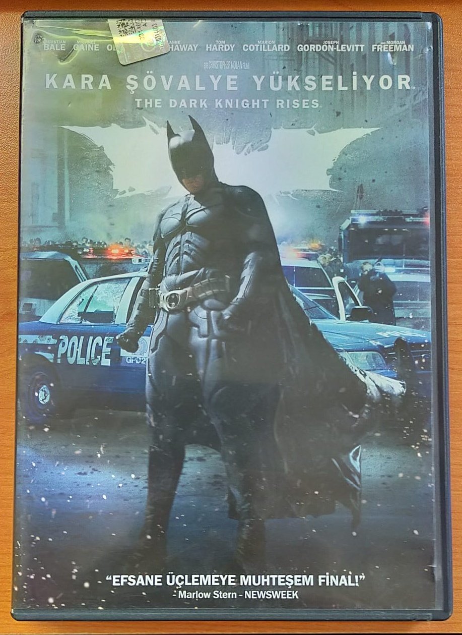 THE DARK KNIGHT RISES (BATMAN) KARA ŞÖVALYE YÜKSELİYOR - CHRISTIAN BALE - MICHAEL CAINE - GARY OLDMAN - CHRISTOPHER NOLAN - DVD 2.EL