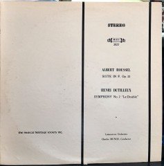 ROUSSEL: SUITE IN F, DUTILLEUX: SYMPHONY NO.2, CHARLES MUNCH (1974) - PLAK 2.EL
