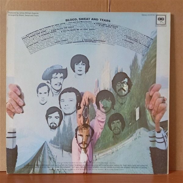 BLOOD, SWEAT AND TEARS – BLOOD, SWEAT AND TEARS (1968) - LP 2.EL PLAK
