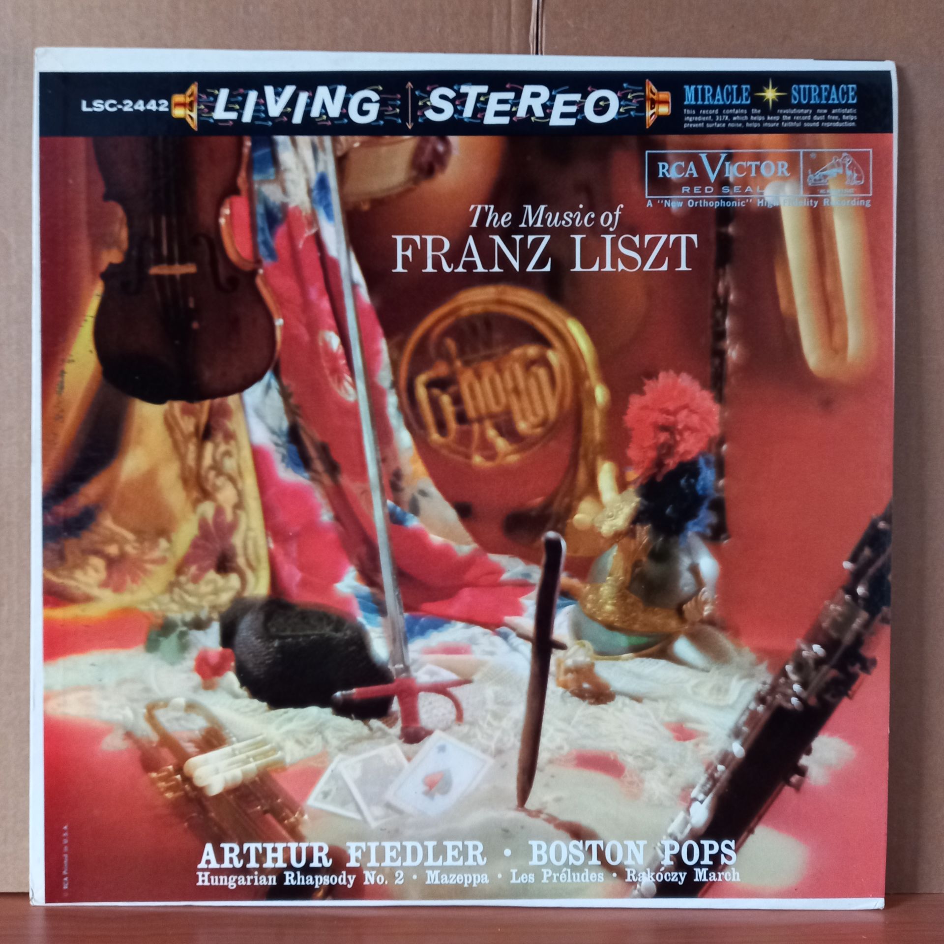 THE MUSIC OF FRANZ LISZT / ARTHUR FIEDLER, BOSTON POPS (1960) - LP 2.EL PLAK