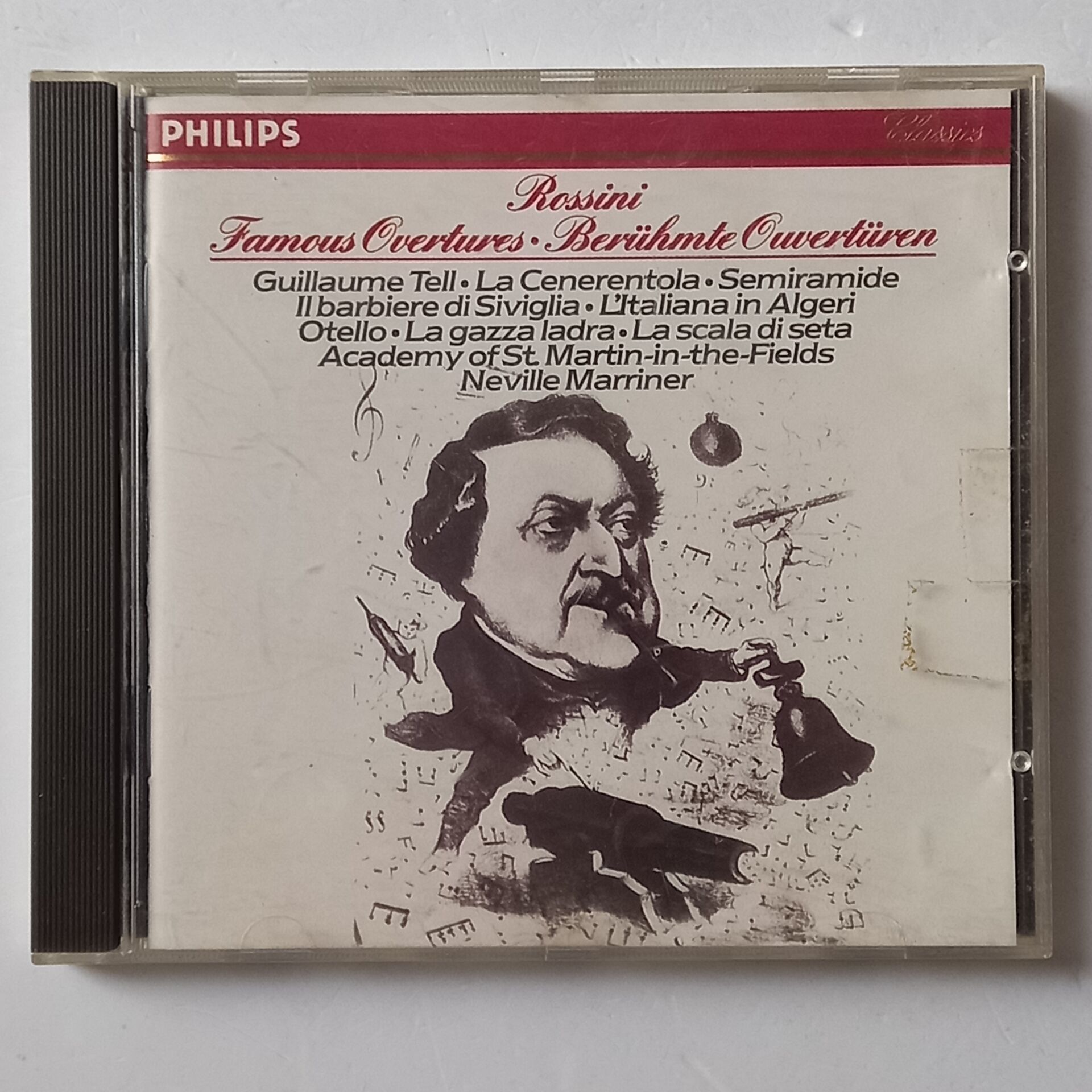 ROSSINI - NEVILLE MARRINER – FAMOUS OVERTURES / BERÜHMTE OUVERTÜREN (1985) - CD REMASTERED 2.EL