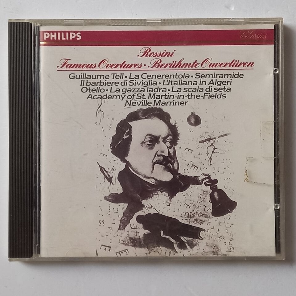 ROSSINI - NEVILLE MARRINER – FAMOUS OVERTURES / BERÜHMTE OUVERTÜREN (1985) - CD REMASTERED 2.EL