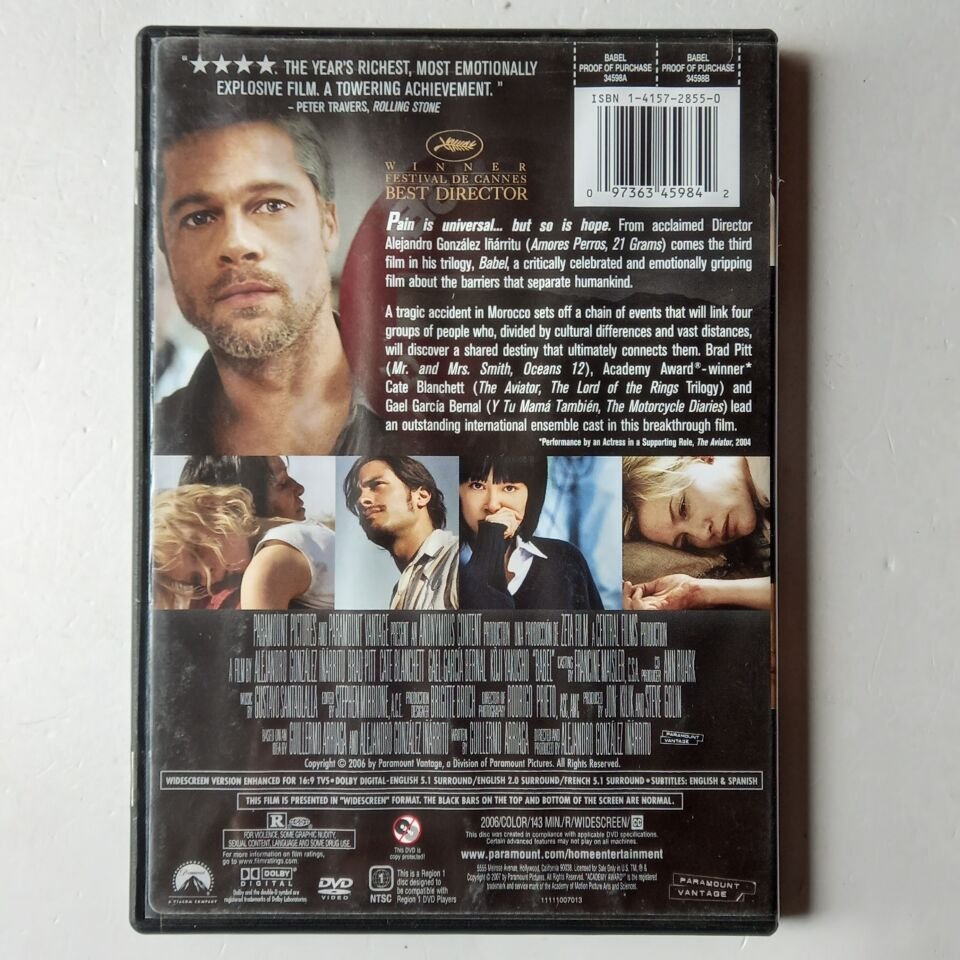 BABEL - BRAD PITT, CATE BLANCHETT - DVD 2.EL 1.BÖLGE