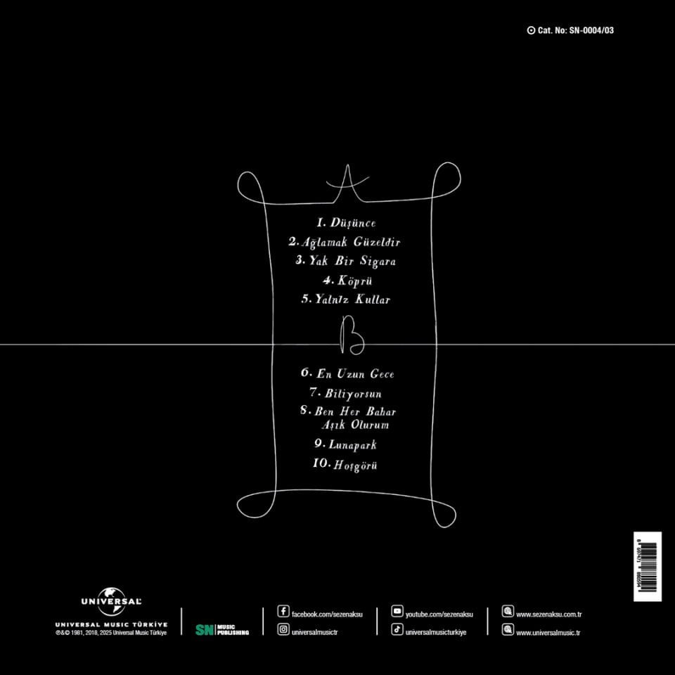 SEZEN AKSU - AĞLAMAK GÜZELDİR (1981) - LP 180GR 2025 EDİSYON SIFIR PLAK