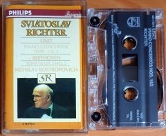LISZT / PIANO CONCERTOS NOS. 1&2 / BEETHOVEN SONATA OP. 5 NO. 2 / RICHTER (1994) - KASET 2.EL