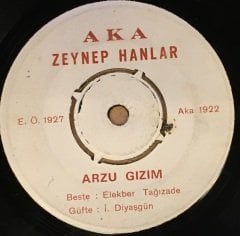 ZEYNEP HANLAR (OVA) - ARZU GIZIM / SEMENİ 7'' 45 DEVİR