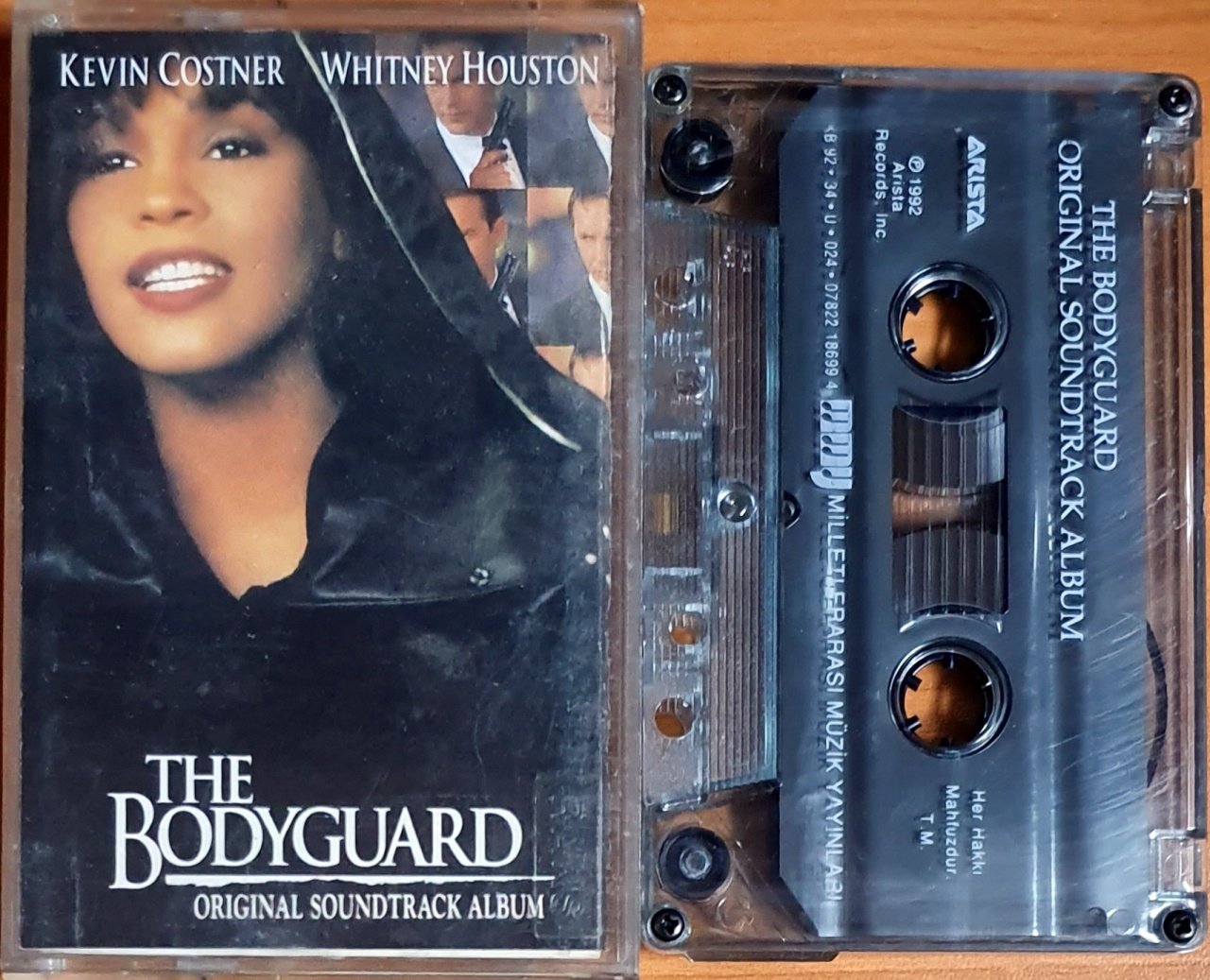 THE BODYGUARD SOUNDTRACK / WHITNEY HOUSTON, KENNY G, LISA STANSFIELD, JOE COCKER (1992) - KASET MMY 2.EL