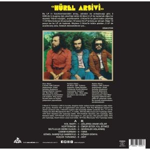 3 HÜREL - 3 HÜREL ARŞİVİ (1974) - LP 2022 BASIM SIFIR PLAK