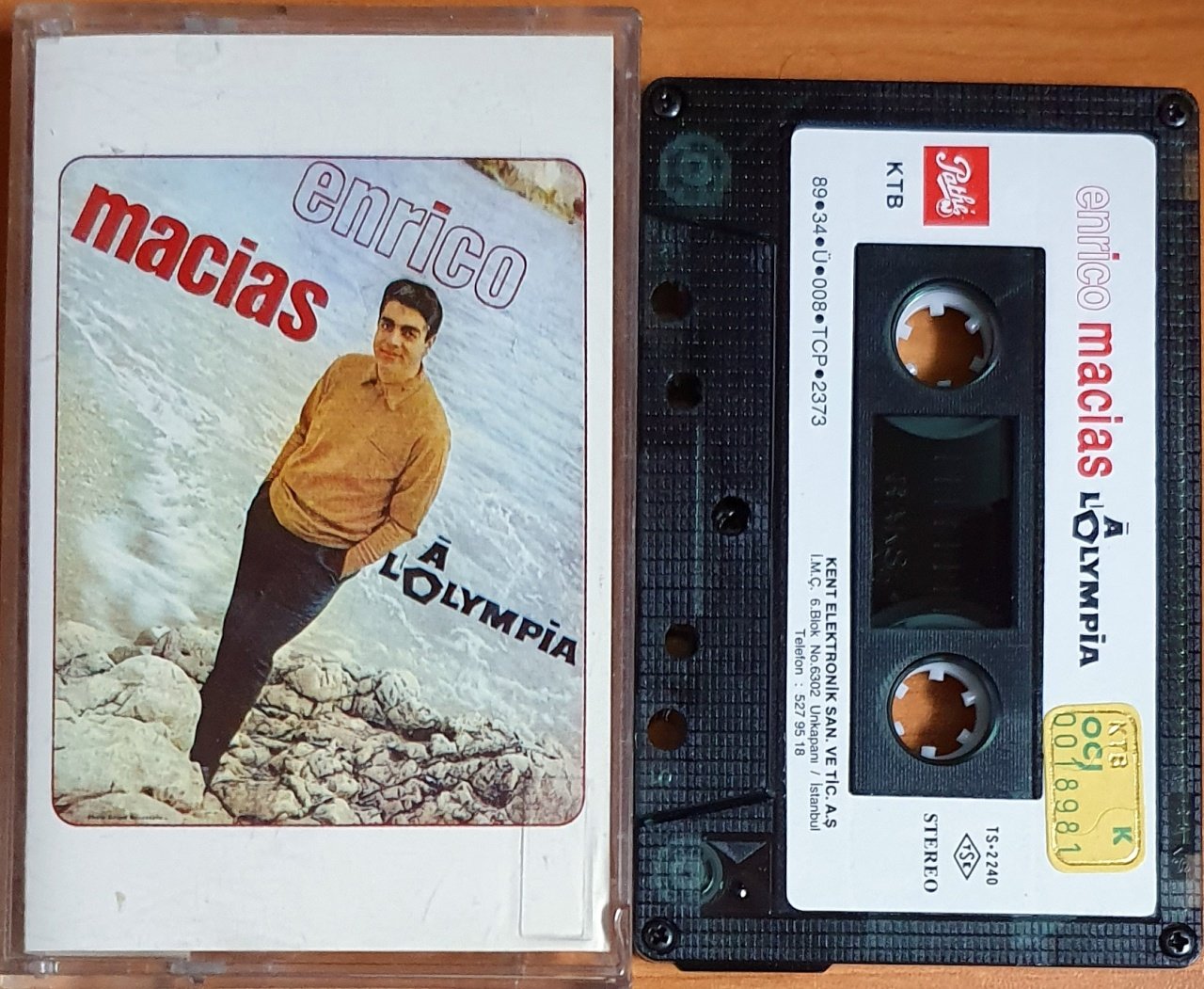 ENRICO MACIAS - A L'OLYMPIA (1989) - KASET KENT 2.EL