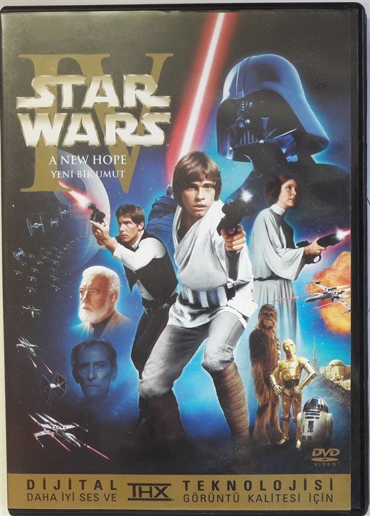 STAR WARS IV A NEW HOPE - YENİ BİR UMUT - MARK HAMILL - HARRISON FORD - GEORGE LUCAS - DVD 2.EL