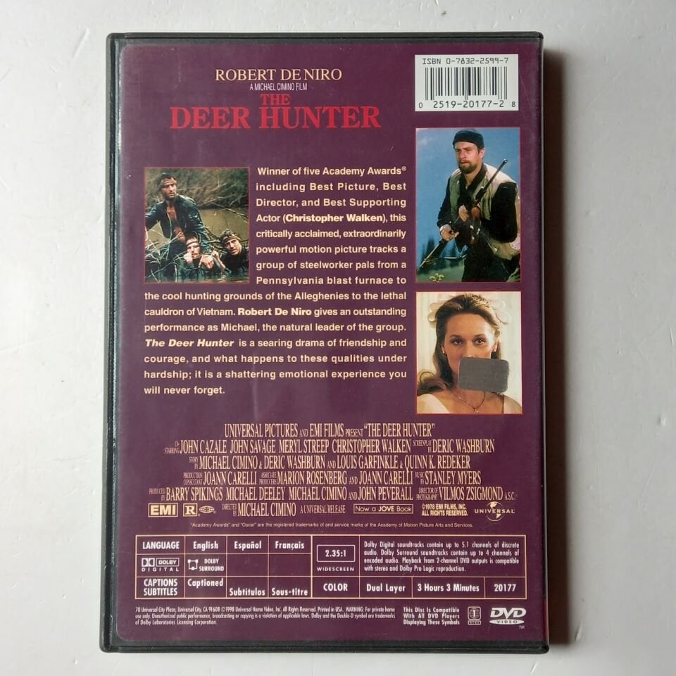 THE DEER HUNTER - ROBERT DE NIRO - DVD 2.EL 1.BÖLGE