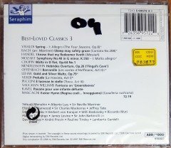 BEST-LOVED CLASSICS 3 / RAVEL, MENDELSSOHN, HANDEL, LEHAR (1997) SERAPHIM CD SIFIR