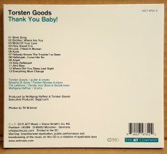 TORSTEN GOODS - THANK YOU BABY (2015) - CD KAPAK SIKINTILI ACT MUSIC CONTEMPORARY SOUL JAZZ 2.EL