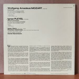 MOZART / PLEYEL / ISAAC STERN, PINCHAS ZUKERMAN, ENGLISH CHAMBER ORCHESTRA, DANIEL BARENBOIM (1974) - LP 2.EL PLAK