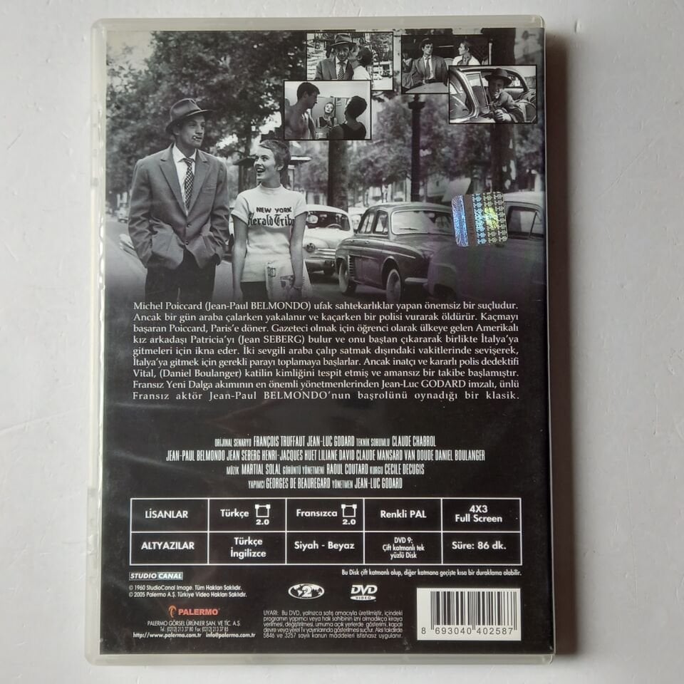 SERSERİ AŞIKLAR / A BOUT DE SOUFFLE - DVD 2.EL