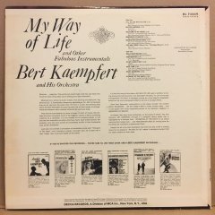 BERT KAEMPFERT AND HIS ORCHESTRA - MY WAY OF LIFE 2.EL PLAK