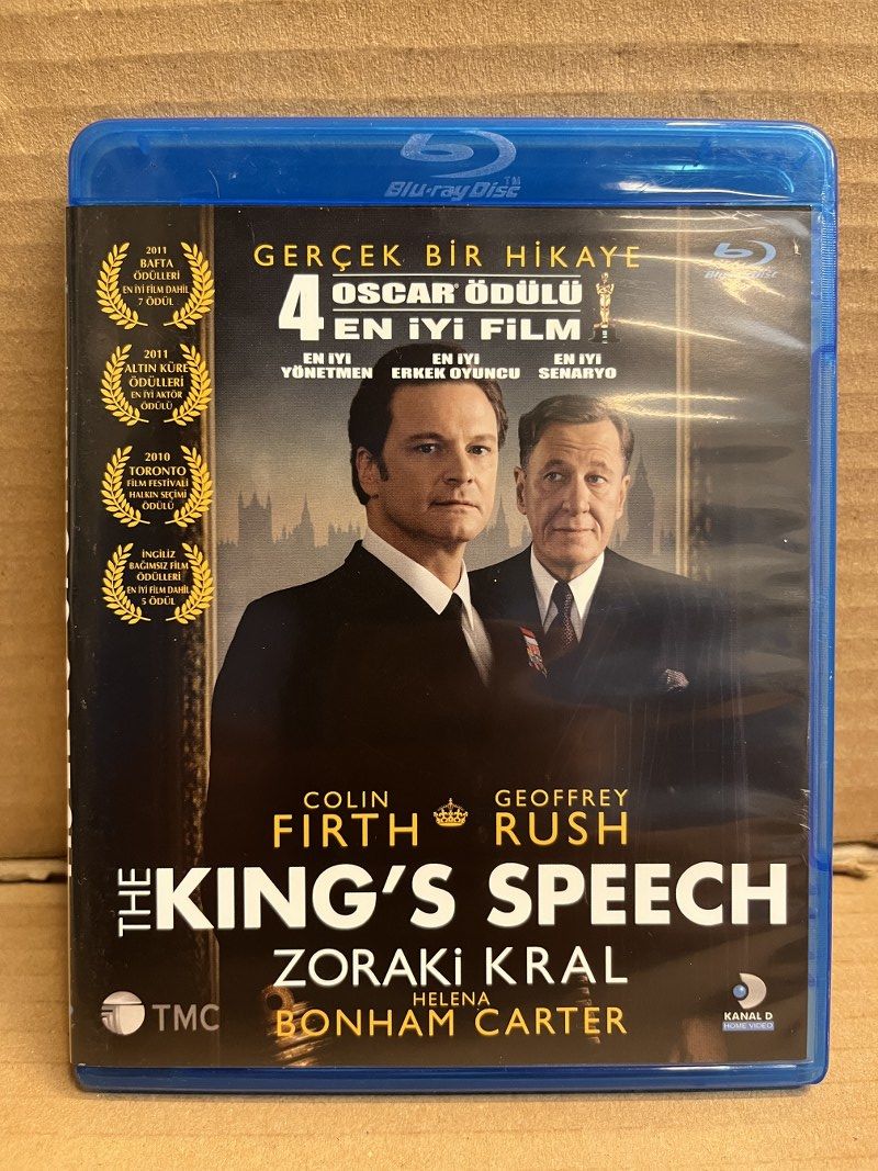 THE KING'S SPEECH - ZORAKİ KRAL - COLIN FIRTH - BLU RAY 2.EL