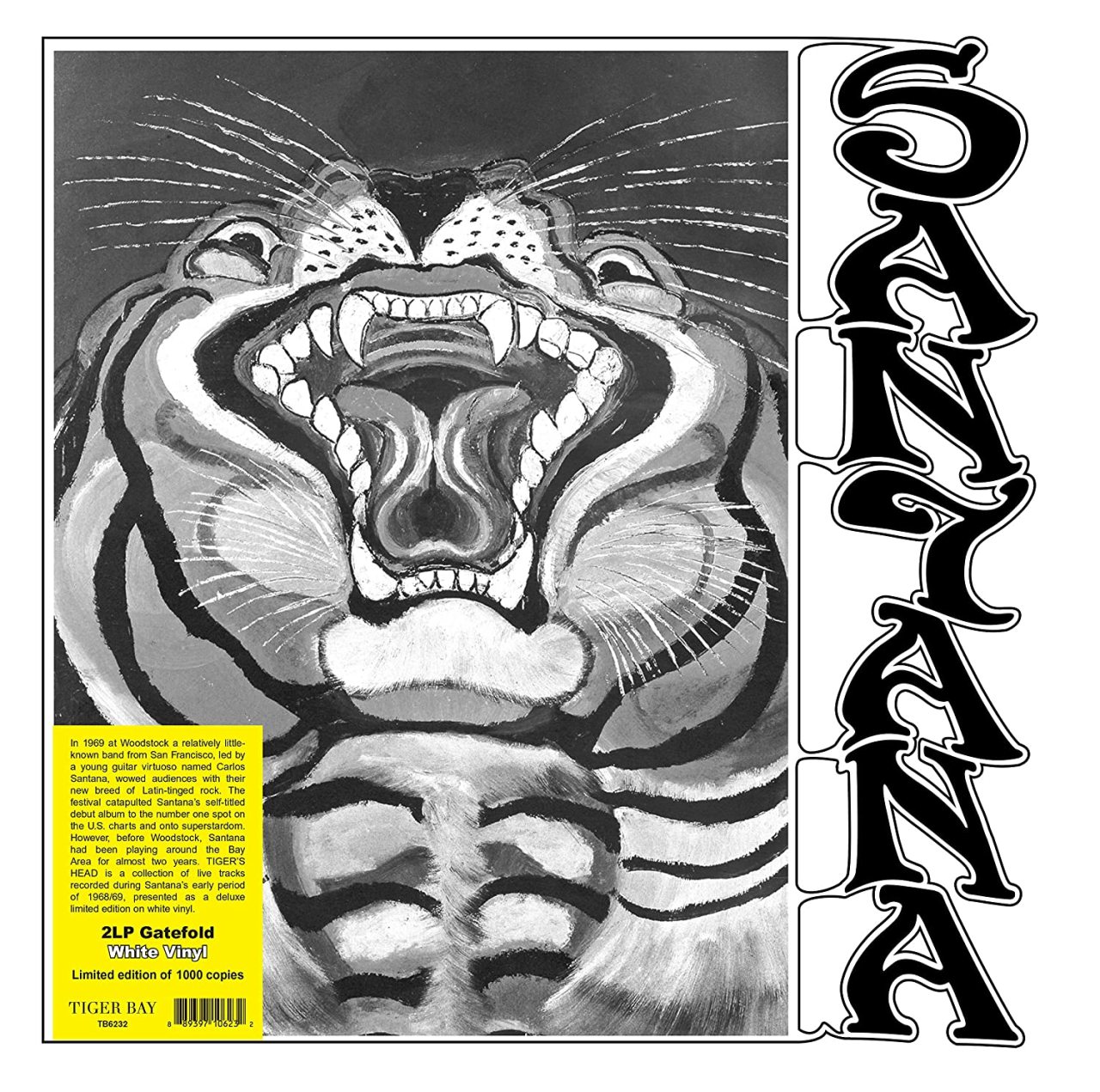 SANTANA - TIGER'S HEAD / LIVE RECORDINGS 1968/69 (2010) - 2LP COMPILATION WHITE COLOURED 2018 EDT SIFIR PLAK