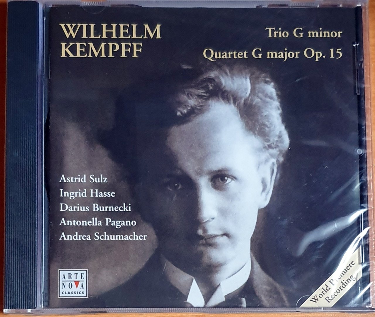 WILHELM KEMPFF: TRIO IN G MINOR / QUARTET IN G MAJOR OP. 15 (2001) - CD ARTE NOVA CLASSICS SIFIR