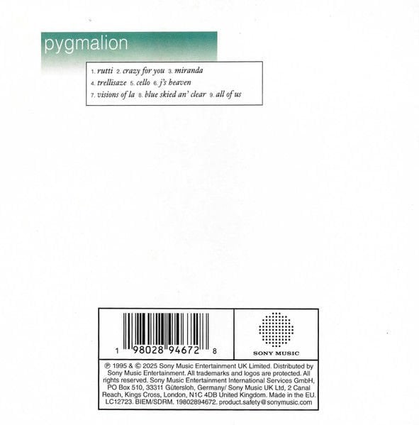 SLOWDIVE - PYGMALION (1995) - CD 2025 DIGIPACK / DIGISLEEVE AMBALINDA SHOEGAZE SIFIR