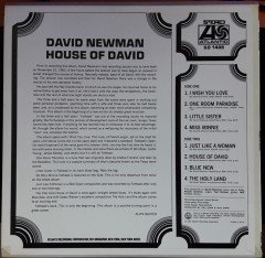 DAVID NEWMAN - HOUSE OF DAVID (1967) - 2.EL PLAK