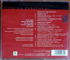 VIVA LA ZARZUELA / MARIA BAYO, PLACIDO DOMINGO, ALFREDO KRAUS, VERONICA VILLARROEL, JUAN PONS (1999) - CD NAIVE 2.EL