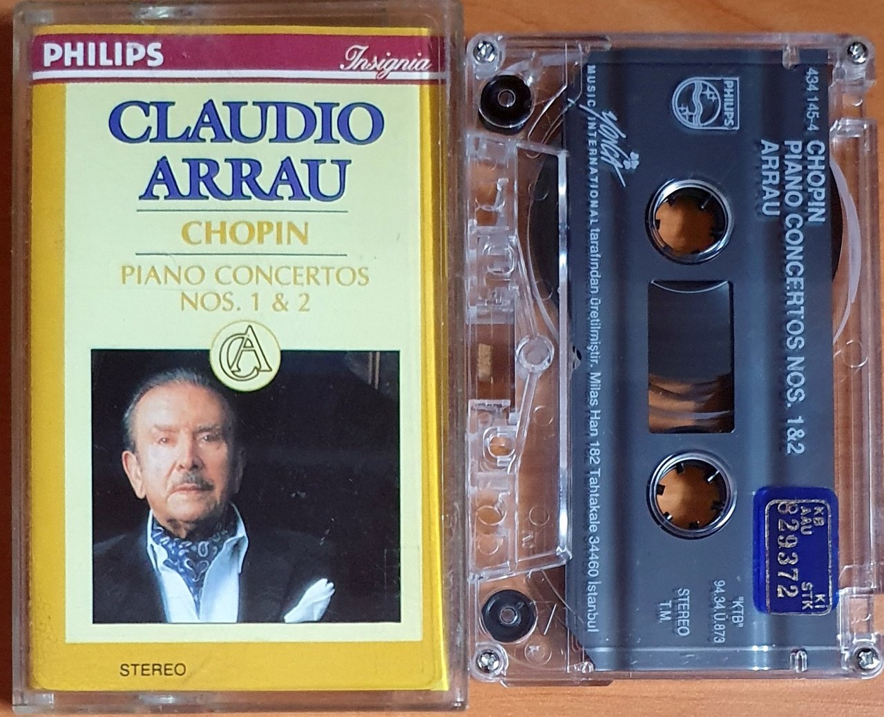 CHOPIN: PIANO CONCERTOS NOS. 1 & 2 / CLAUDIO ARRAU (1994) - KASET 2.EL