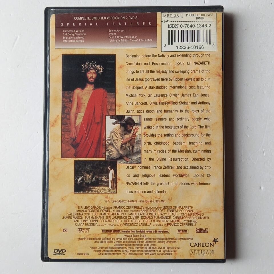 JESUS OF NAZARETH - 2DVD 2.EL