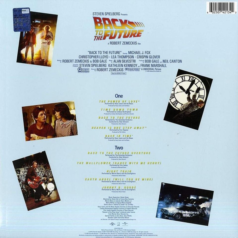 BACK TO THE FUTURE - SOUNDTRACK (1985) / VARIOUS ARTISTS ERIC CLAPTON ETTA JAMES HUEY LEWIS LINDSEY BUCKINGHAM - LP 2021 EDITION SIFIR PLAK