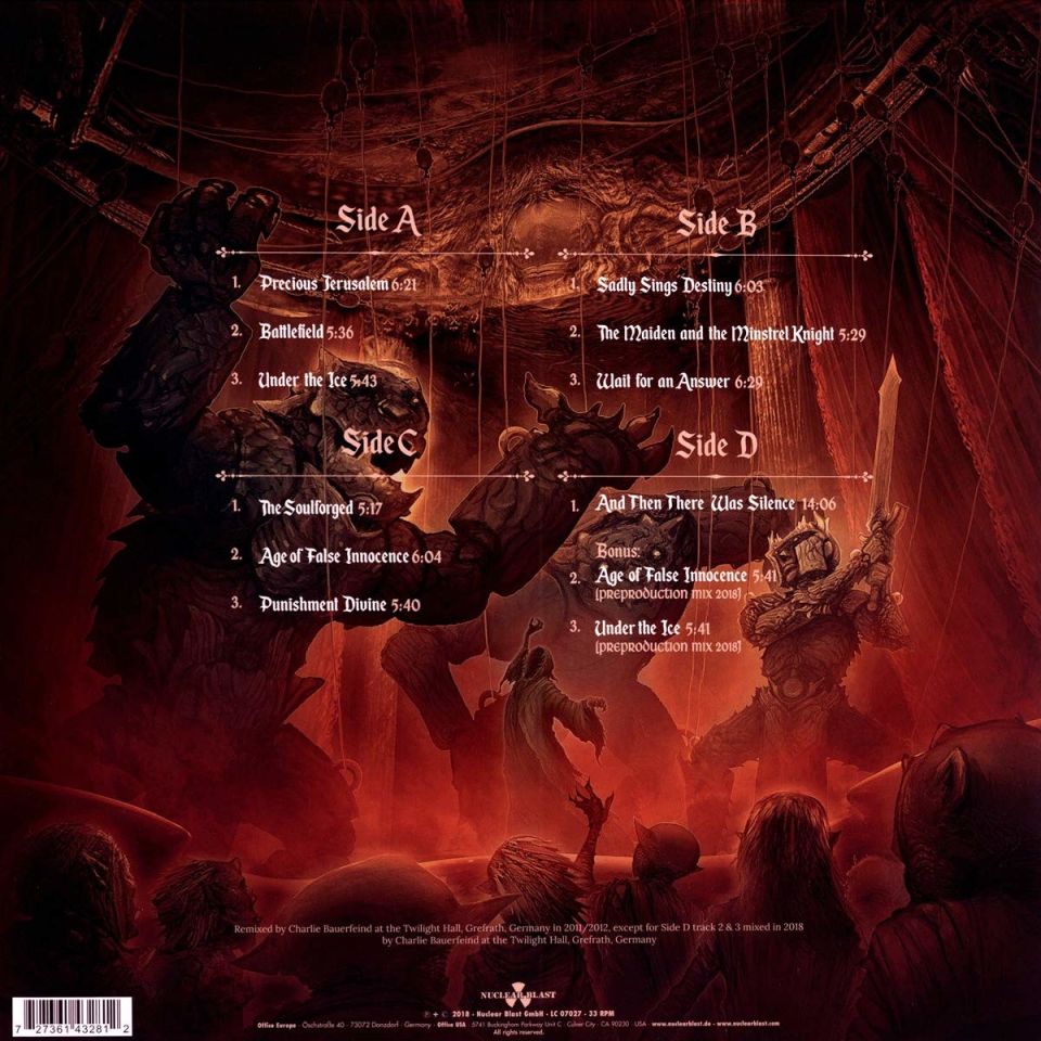 BLIND GUARDIAN - A NIGHT AT THE OPERA (2002) - 2LP 2018 EDITION SIFIR PLAK