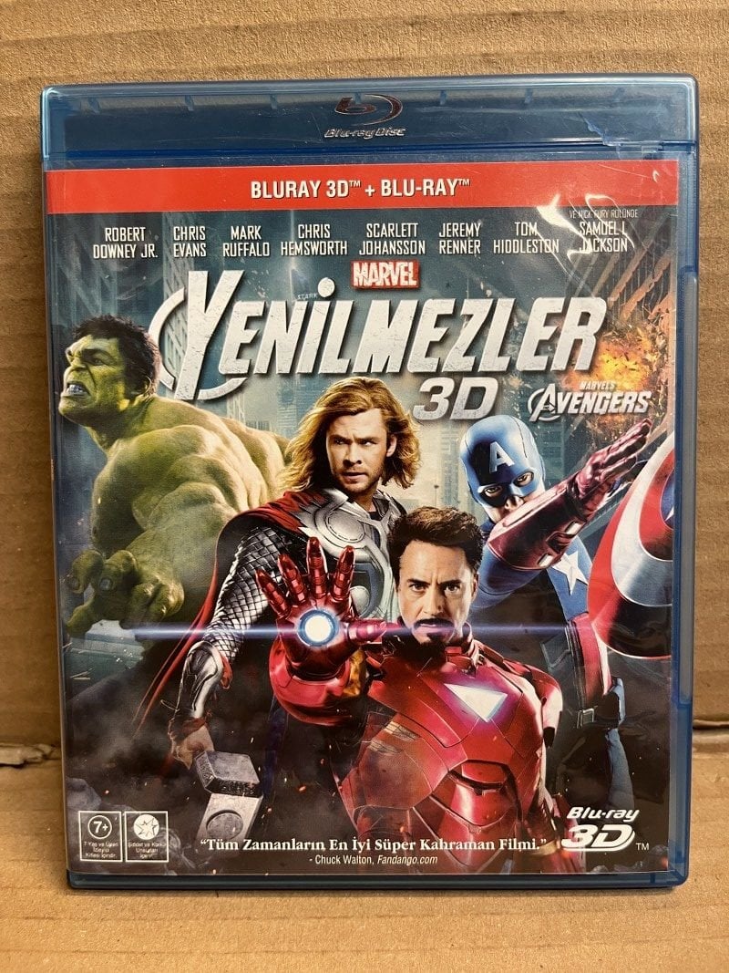 THE AVENGERS - YENİLMEZLER - MARVEL - 2D & 3D BLU RAY 2.EL