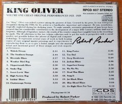 KING OLIVER - VOLUME ONE / GREAT ORIGINAL PERFORMANCES 1923-1929 (1992) RAGTIME, DIXIELAND CD 2.EL