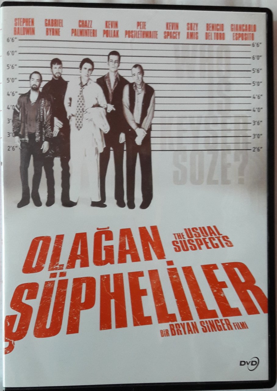 OLAĞAN ŞÜPHELİLER - THE USUAL SUSPECTS - KEVIN SPACEY - GABRIEL BYRNE - BENICIO DEL TORO - BRYAN SINGER - DVD 2.EL