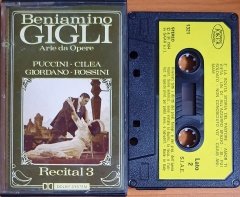 BENIAMINO GIGLI - RECITAL 3 / ARIE DA OPERE / PUCCINI, CILEA, GIORDANO, ROSSINI (1984) - KASET INTERNATIONAL JOKER PRODUCTION / MADE IN ITALY 2.EL