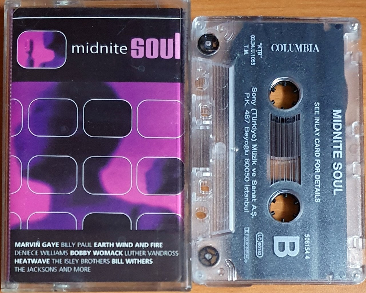 MIDNITE SOUL / MARVIN GAYE, EARTH WIND FIRE, BOBBY WOMACK, BILL WITHERS, BILLY PAUL, THE JACKSONS (2003) - KASET SONY 2.EL