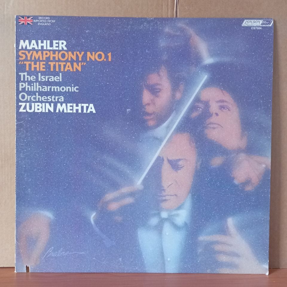 MAHLER: SYMPHONY NO. 1 ''THE TITAN'' / THE ISRAEL PHILHARMONIC ORCHESTRA, ZUBIN MEHTA (1976) - LP 2.EL PLAK