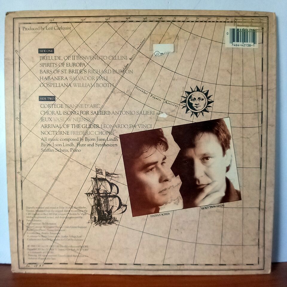 SPIRITS OF EUROPA / BJÖRN J:SON LINDH, STAFFAN SCHEJA (1986) - LP 2.EL PLAK
