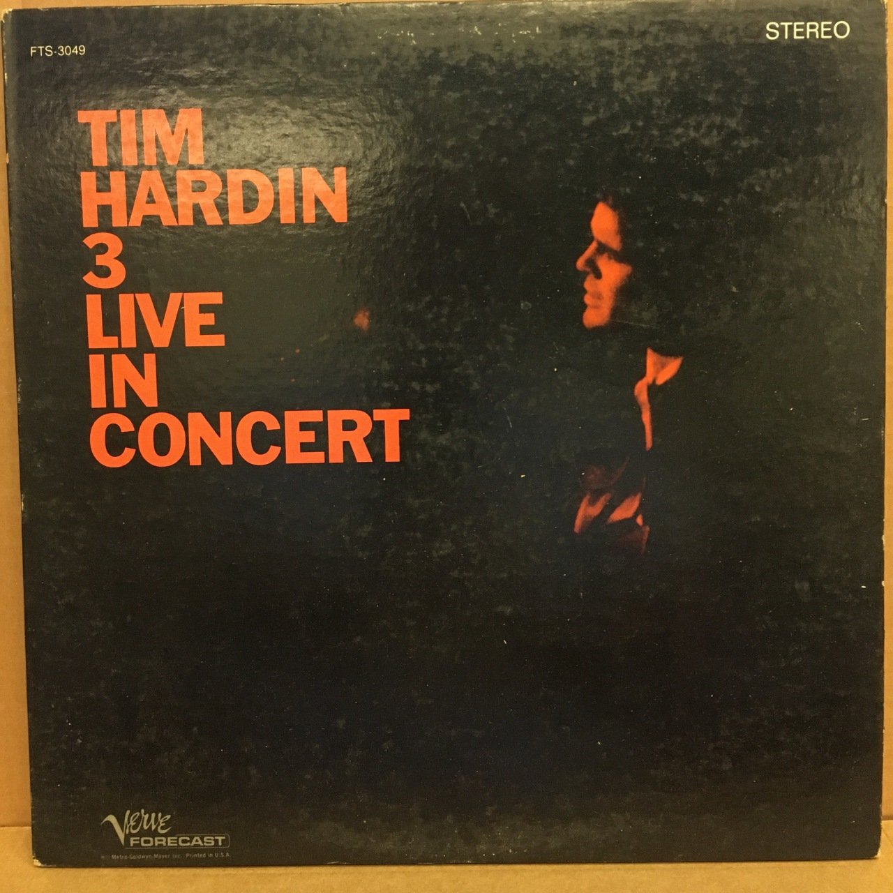 TIM HARDIN 3 - LIVE IN CONCERT 1968 2.EL PLAK