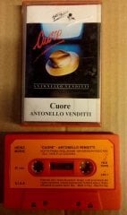 ANTONELLO VENDITTI - CUORE 1984 PAPER LABEL CASSETTE MADE IN ITALY ''USED''