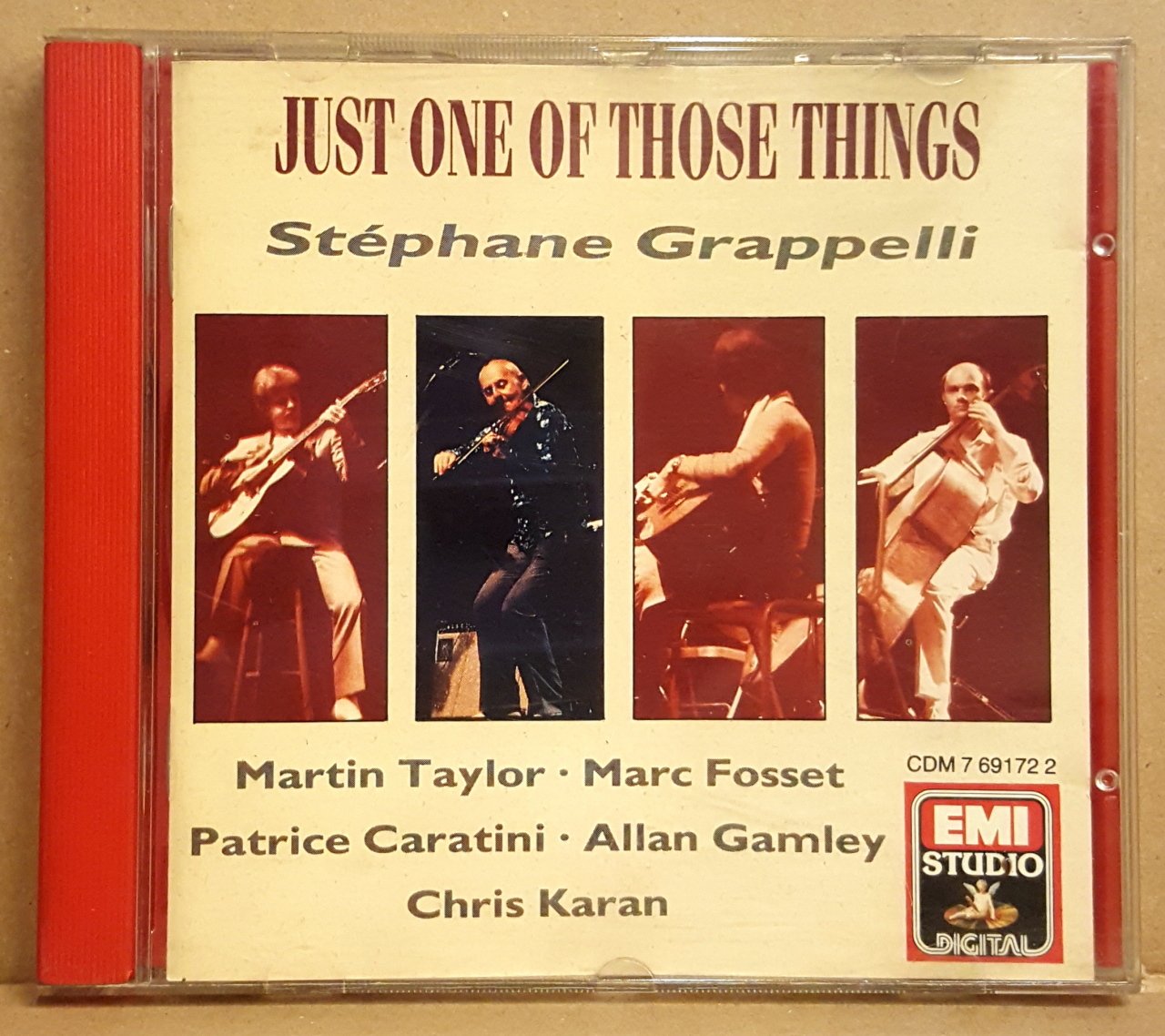 STEPHANE GRAPPELLI - JUST ONE OF THOSE THINGS (1984) - CD 1988 EDITION 2.EL